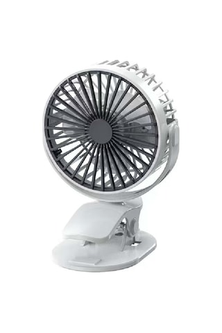 Taşınabilir 3 Kademeli Kıskaçlı Mini Fan Type-c Şarjlı 360 Dönebilir Sessiz Usb Vantilatör Beyaz Taşınabilir 3 Kademeli Kıskaçlı Mini Fan Type-c Şarjlı 360 Dönebilir Sessiz Usb Vantilatör Beyaz