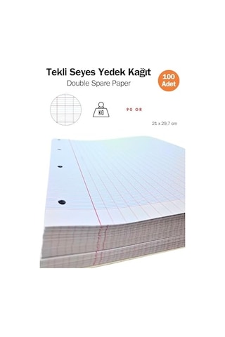 Fransız Seyes Tekli Yedek Single Paper 100'lü 124-Pembe