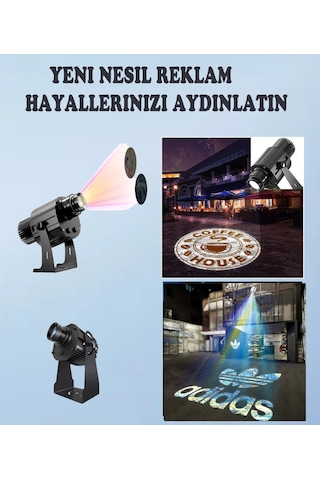 Mate Logo Projektör Yeni Nesil Işıklı Reklam Projektörü