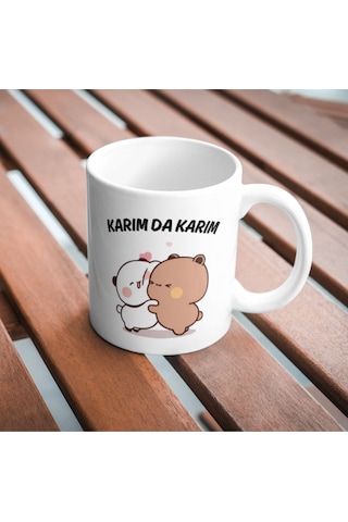 Karım Da Karım Kupa Bardak Dudu Bubu Kupa Beyaz