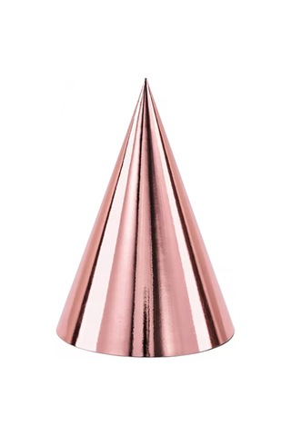 Riota Doğum Günü İçin Pembe Kağıt Şapka, 6 Adet 108618332