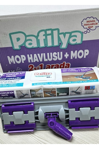 Pafilya Mop Ve Mop Havlusu 2'si Bir Arada Sapı Dahil Değildir
