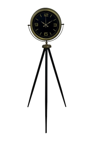 Zamanın Asaleti Eskitme Tripod Ayaklı Saat Çok Renkli