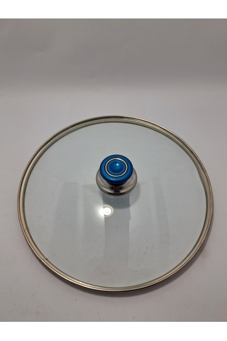 Cam Kapak 30 Cm Ve Parliement Mavi Kulp