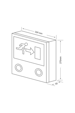 Arsel Twinlite Tw-122-L Acil Çıkış Yönlendirme Armatürü Sürekli V