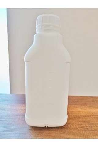 Boş Bidon Kilitli Kapaklı Kalın Plastik 5 L x 5 Adet