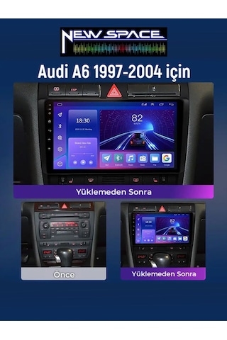 Audi A6 Uyumlu Android 6gb Ram 128gb Rom 8 Çekirdek Carplay Navigasyon Multimedya