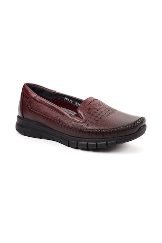 Forelli Eterna-g Comfort Kadın Deri Ayakkabı Bordo 29413-f3670129 Bordo