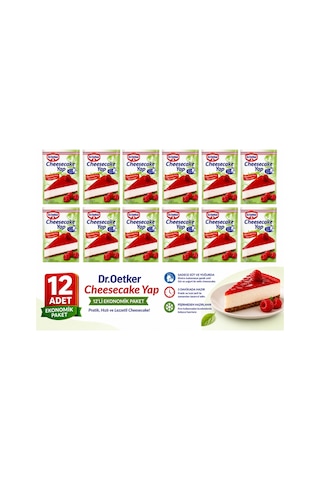 Cheesecake Yap 12 Li Ekonomik Paket 222 Gr X 12 Avantajlı Tatlı Karışımı - 876614379