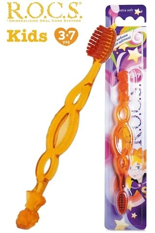Rocs Kids 3-7 Yaş Ekstra Yumuşak Diş Fırçası Turuncu