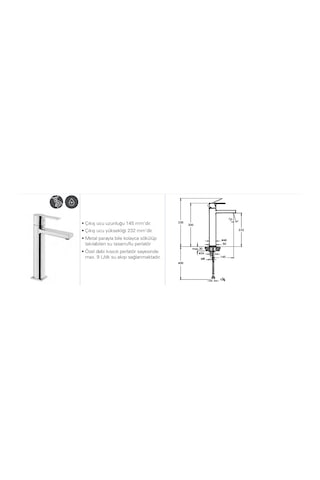 Artema A41940 Flo S Yüksek Lavabo Bataryası