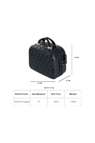 Reymond Luggage Piramit Abs Makyaj Valizi