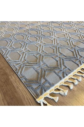 İpek Mekik Halı Lux 11709 Grey Modern İskandinav Halı