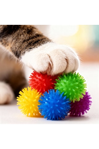 Runaway Mini Kedi Oyun Topu Renkli Ve Hareketli Eğlence