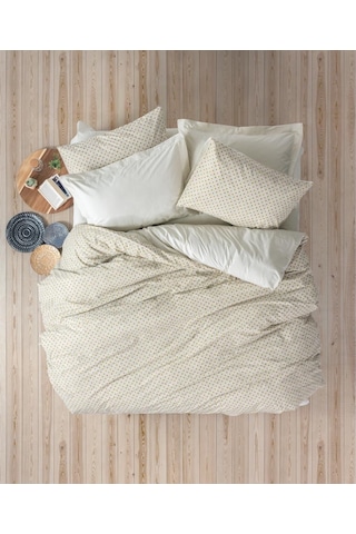Cotton Box Petite Çift Kişilik Nevresim Takımı Jot Bej Çok Renkli Cotton Box Petite Çift Kişilik Nevresim Takımı Jot Bej Çok Renkli