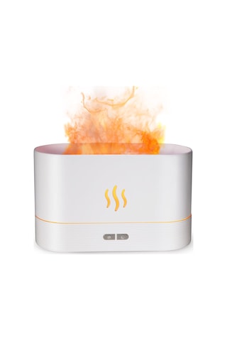 Alev Difüzör, Ev İçin Difüzörler, Aromaterapi Difüzör, Uçucu Yağ Difüzörleri, Ayarlanabilir Parlaklık, Sessiz, Otomatik Off, Ortam Işığı, Yatak Odası İçin Nemlendiriciler, Ofis, Yoga, Stüdyo