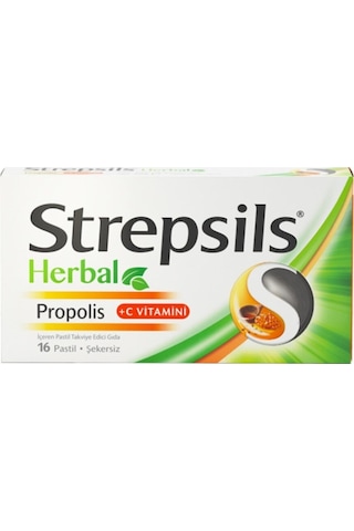 Strepsils Herbal Propolis 16 Pastil Strepsils Herbal Propolis 16 Pastil