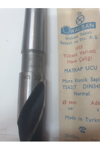 Mors Konik Saplı Matkap Ucu 19mm Dın 345