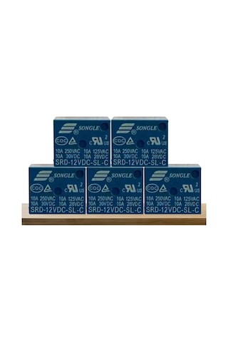 Srd-12Vdc-Sl-C - 12V Role 10A 5Pin (5 Adet)