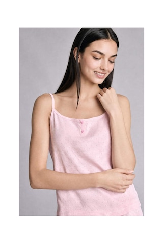 Defacto Regular Fıt Kısa Kollu 2li Açık Pembe Şortlu Pijama Takımı H6955ax26smpn648 Pembe-pn648