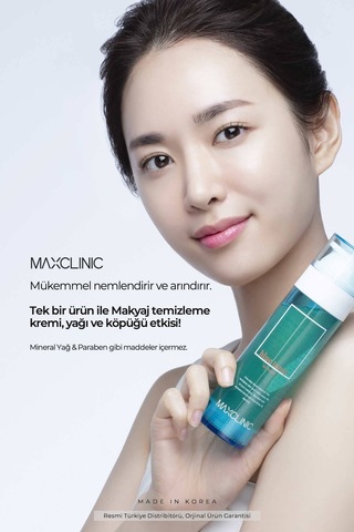Maxclinic Canlandırıcı Mavi Papatya Yağı İle Tek Adımda Çift Aşamalı Temizlik Blue Tansy Oil Foam