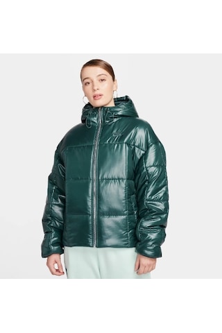 Nike Sportswear Classic Puffer Shine Kadın Yeşil Mont Fb8769328 001