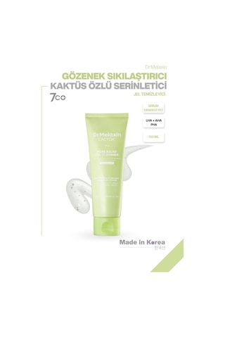 Cactox Gözenek Arındırıcı Sıkılaştırıcı Ferahlatıcı Yüz Temizleme Jeli 120ml