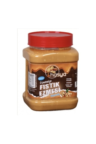 Hasya Osmaniye Şekerli Fıstık Ezmesi %100 Doğal Parçacıklı 1000 G