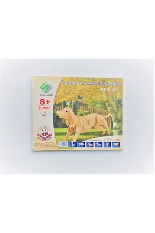 3d Ahşap Köpek Maketi Puzzle