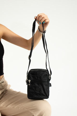 Nemo Bags Siyah Unisex Telefonluk, Cüzdan, Kartlık, Çapraz Askılı Omuz Çantası, 18x13cm Siyah