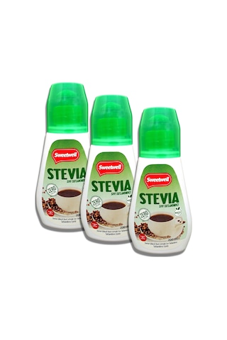 Sweetwell Stevia Sıvı Tatlandırıcı Sıfır Kalori 3 x 200 ML