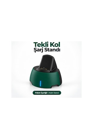 Ps5 Uyumlu Tekli Oyun Kolu Şarj Standı, Led Göstergeli Kontrolcü Şarj İstasyonu, Kompakt Masaüstü Gamepad Şarj Yuvası Yeşil