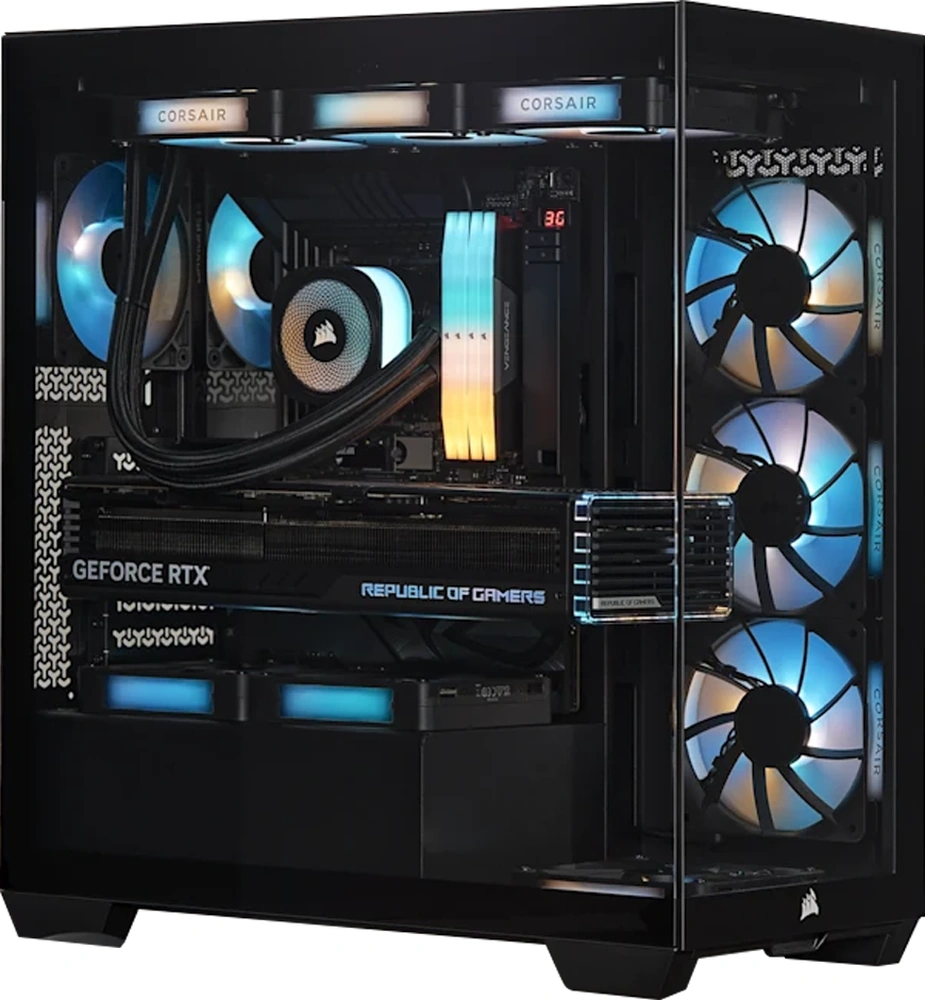 Corsaır 3500x 850w 80+ Gold Rgb Tempered Glass Siyah Atx Mid Tower Kasa
