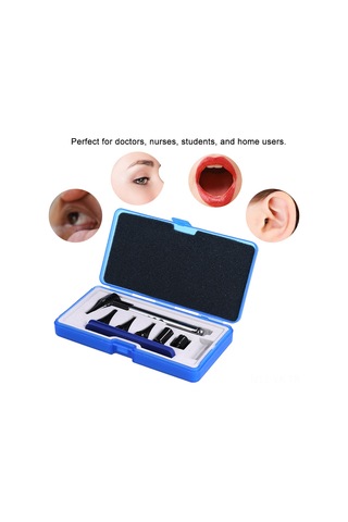 Vkemall Göz, Kulak Ve Boğaz Muayene Seti - Tekerlekli Işık, Tırnak Plakası, 4 Adet Bakış Ve 5 Adet Spatula İle Çelik Malzeme