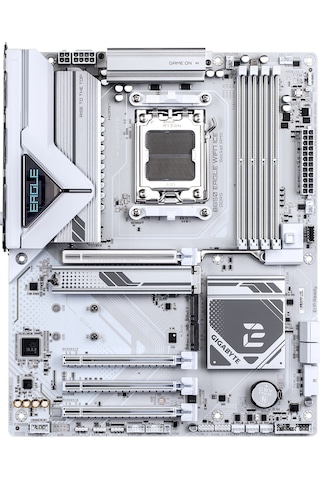Gigabyte B850 Eagle Wıfı7 Ice Am5 Ddr5 8200mhz Oc Atx Gaming Aaaa11gıg0046