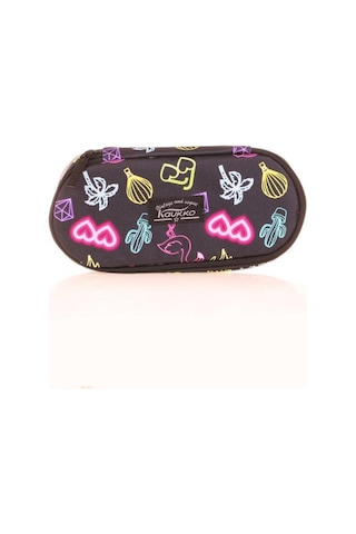 Kaukko Nature Özel Bölmeli Kalem Çantası Neon Art K2637