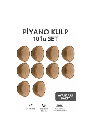 Piyano Düğme 10 Adet Mobilya Yatak Odası Mutfak Dolabı Çekmece Tv Ünitesi Kulpu Mobilya