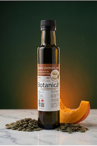Botanica %100 Saf Kabak Çekirdeği Yağı Soğuk Sıkım Besleyici Doğal Bitkisel Ekonomik Aile Boyu 250 Ml 250 ML Botanica %100 Saf Kabak Çekirdeği Yağı Soğuk Sıkım Besleyici Doğal Bitkisel Ekonomik Aile Boyu 250 Ml 250 ML