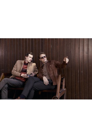 Erkek Bisiklet Yaka Triko %100 Pamuk Kahve 3774 Kahverengi