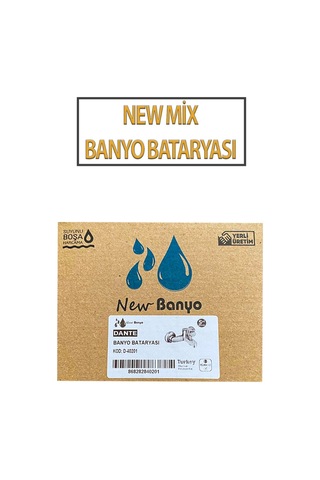 New Mix Model Banyo Bataryası Krom