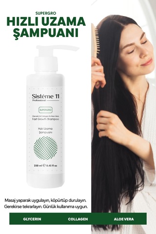 Sisteme 11 Hızlı Uzama Şampuanı 250 Ml Geç Uzayan