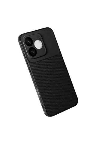 Newface - 500 - Huawei Honor 600 Lite Auto Focus Karbon Kapak - Csmo-tex - - Siyah