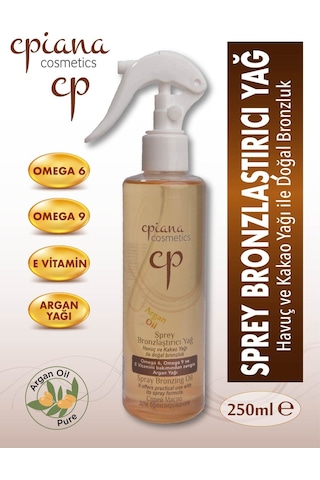 Cpiana Sprey Bronzlaştırıcı Argan Yağlı 250 Ml