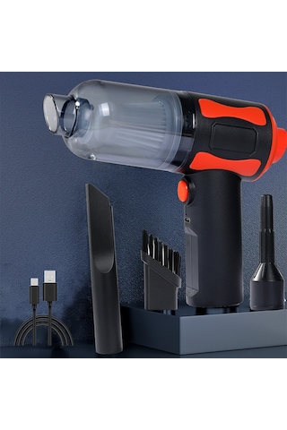 Maiyame Ev Ve Araç İçin Kablosuz Süpürge - 45.000 Rpm Motor, Nemli/kuru Temizlik, Hızlı Şarj, Yıkanabilir Filtre Siyah