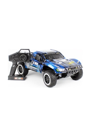 Remo 1022 1/10 Ölçek, 4wd Off Road Short Course 9emu Fırçalı Çift Motorlu, Mavi Kaportalı, Rc Model Araç