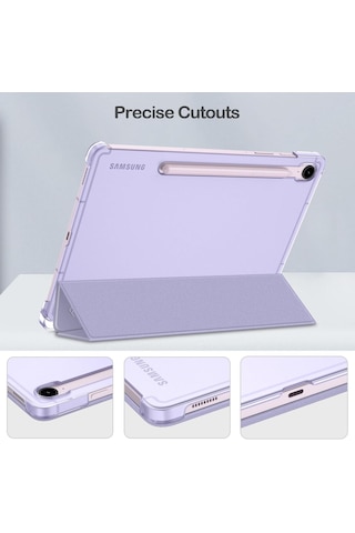 Samsung Uyumlu Galaxy S10 Fe+ Plus 13.1inç Kılıf Flip Cover Kalem Bölmeli Pc Case Kapaklı
