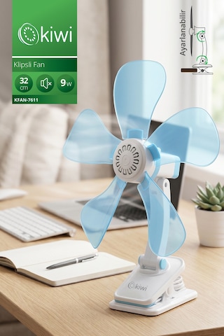 Masa Ustu Klıpslı Fan 7611 Kıwı