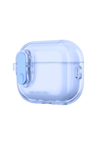 Airpods Pro 2 Kılıf Amazingthing Magnetik Kilit Tasarımlı Minimal Serisi Kılıf Mavi