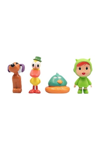 Tongxida Pocoyo 7 Figür Seti: Baykuş, Köpek, Fil - Ev Dekorasyonu, Pasta Süsü, Koleksiyon