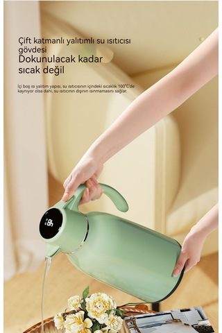 Uzun Ömürlü Isı Yalıtımı Ev Tipi Termos Şişesi Kırmızı